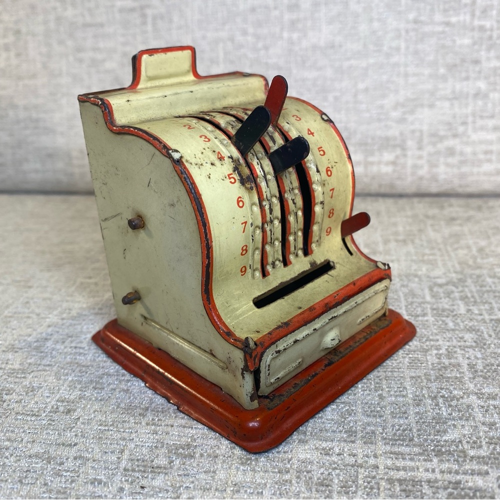 GEOBRA Vintage Germany Cash Register Tin Toy